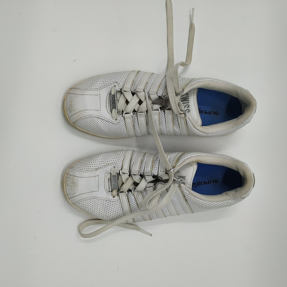K-Swiss Classic Trainer Womens Size 6.5 White Athletic Comfort PReown
